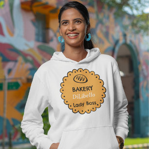 Pull À Capuche Illustrations de pain de boulangerie Étiquette ora