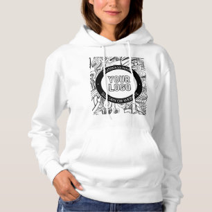 Pull À Capuche Illustrations de style moderne et votre logo avec 