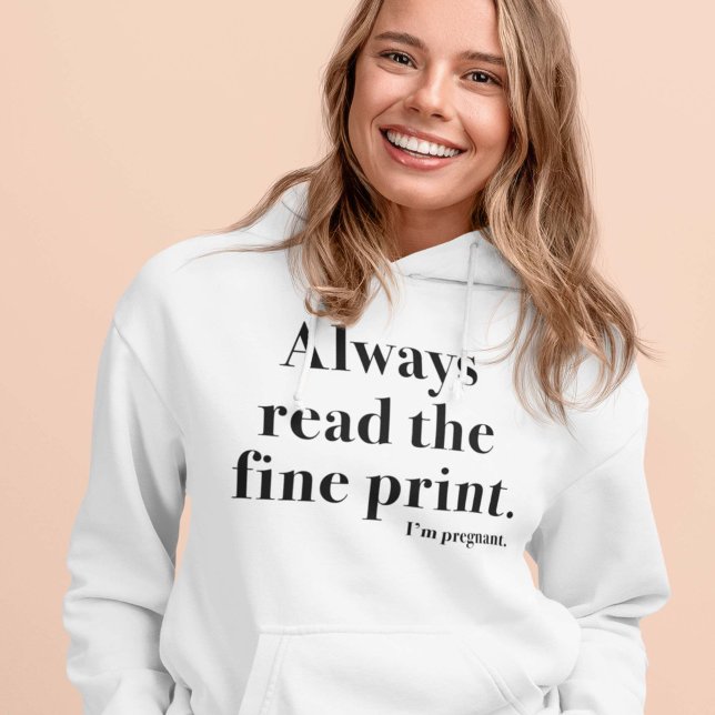 Pull À Capuche Impression fine (pregnant hoodie)