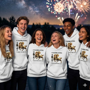 Pull À Capuche Incroyable année chinoise d'or du Chèvre de feu 20
