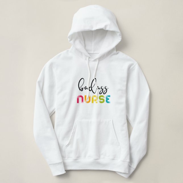 Pull À Capuche Infirmière de Badass (Design devant)