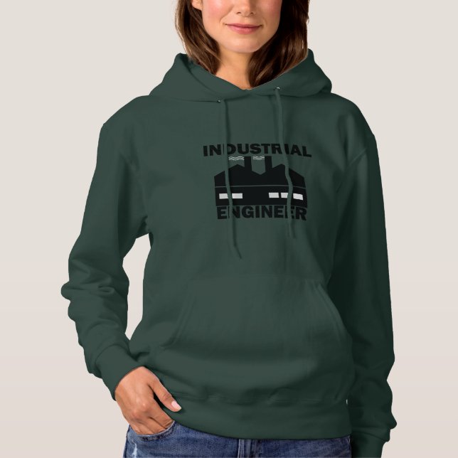 Pull À Capuche Ingénieur industriel (Devant)