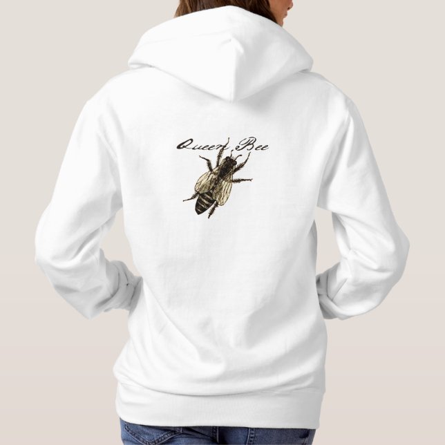 Pull À Capuche Insecte de la faune de l'abeille Queen (Dos)