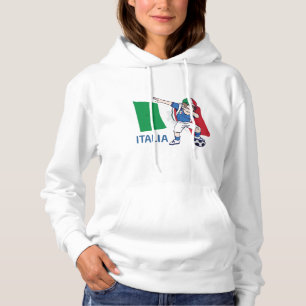 Pull À Capuche Italie Ventilateur de football Enfant dabbing écob