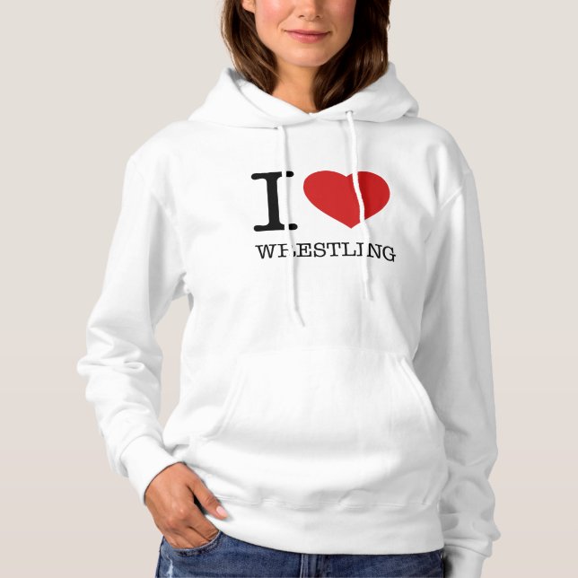PULL À CAPUCHE J'ADORE LE RESTREINTE (Devant)