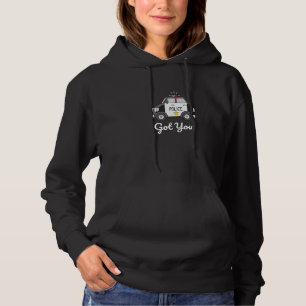 Pull À Capuche J'Ai Des Enfants Amusants Police Man Car Graphic D