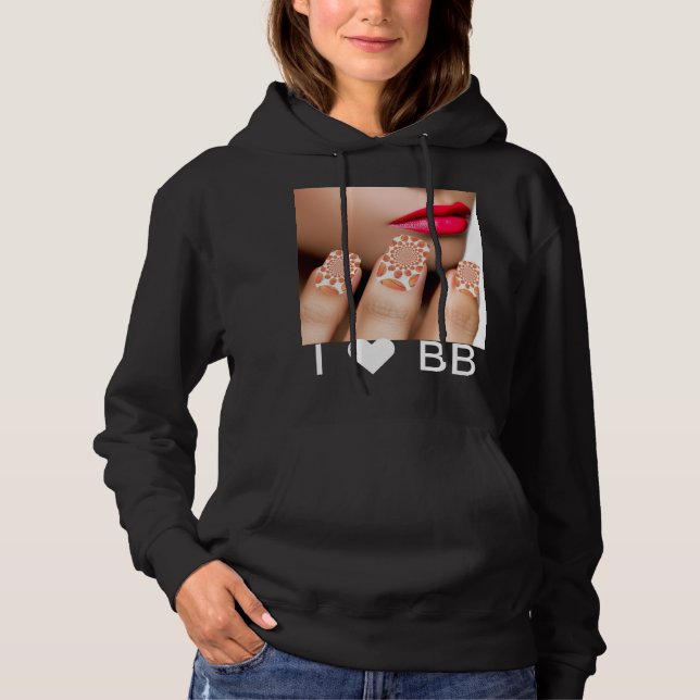 Pull À Capuche J'aime BB (Devant)