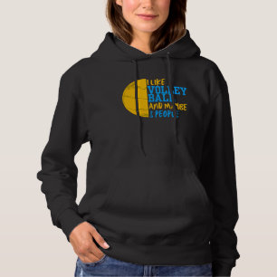 Pull À Capuche J'Aime Le Volley Et Peut-Être 3 Femmes