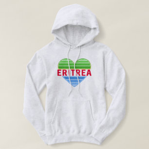 Pull À Capuche J'aime l'Erythrée, coeur érythréen
