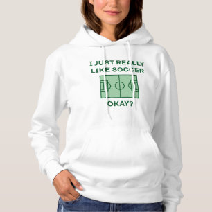 Pull À Capuche J'Aime Vraiment Le Football Ok