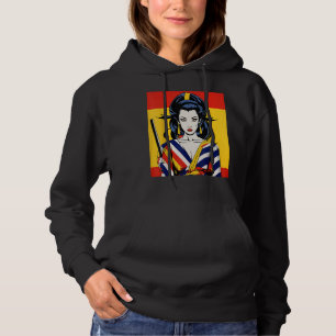 Pull À Capuche Japonaise Samurai fille Vintage Rétro Sakura Cherr