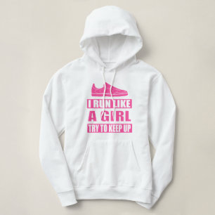 Pull À Capuche Je cours comme une fille