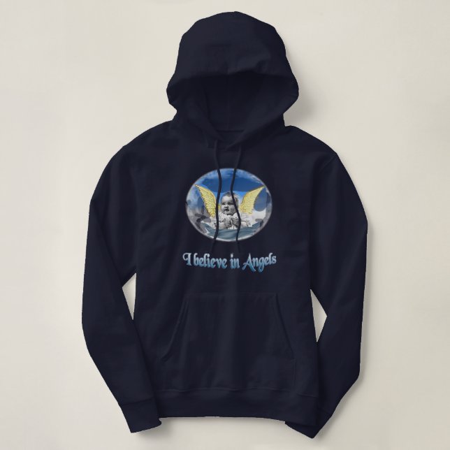 Pull À Capuche Je crois aux anges (Design devant)