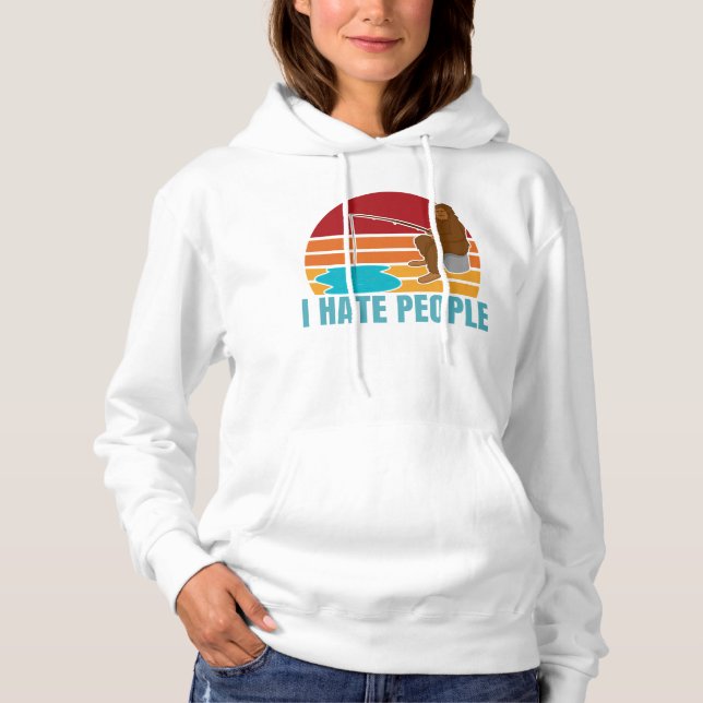 Pull À Capuche Je Déteste Que Les Gens Fassent Une Fantaisie Drôl (Devant)