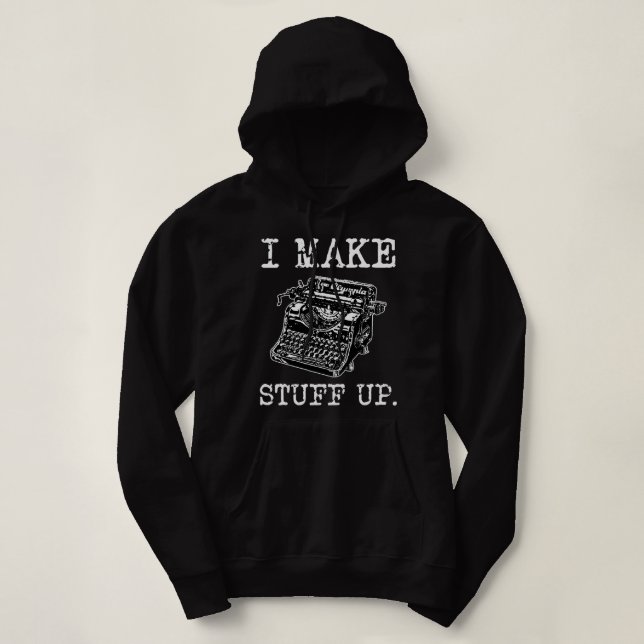 Pull À Capuche Je Fais Des Écrivains (Design devant)