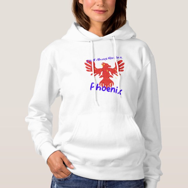 Pull À Capuche Je me lèverai toujours comme un Phoenix (Devant)