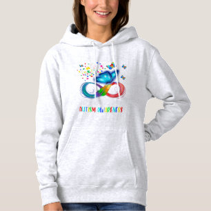 Pull À Capuche Je Porte Du Bleu Pour La Famille De Sensibilisatio