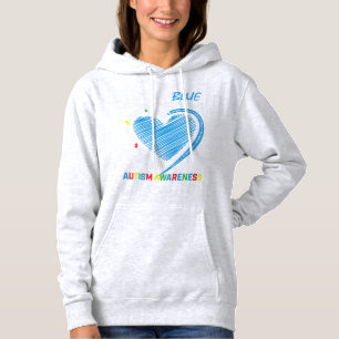 Pull À Capuche Je porte du bleu pour mon frère produit de sensibi
