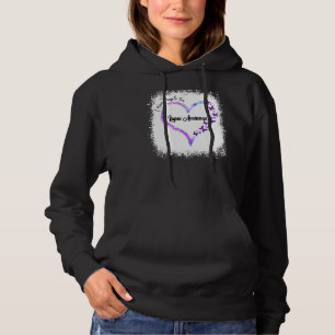 Pull À Capuche Je Porte Du Ruban Violet Pour Lupus Sensibilisatio