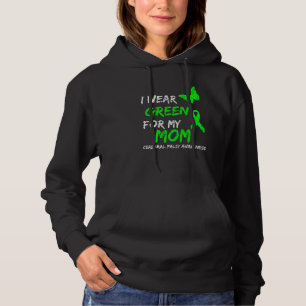 Pull À Capuche Je porte du vert pour le ruban de paralysie cérébr