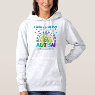 Pull À Capuche Je Porte Un T-shirt Sensibilisation sur l'autisme