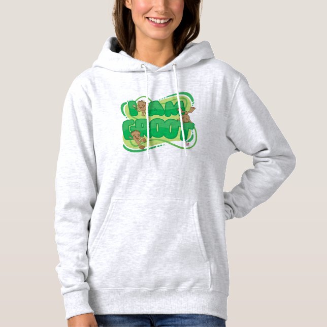 Pull À Capuche Je Suis Groot Character Art Text (Devant)