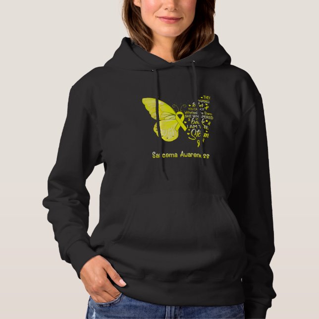 Pull À Capuche Je Suis Le Papillon De Sensibilisation À La Tempêt (Devant)