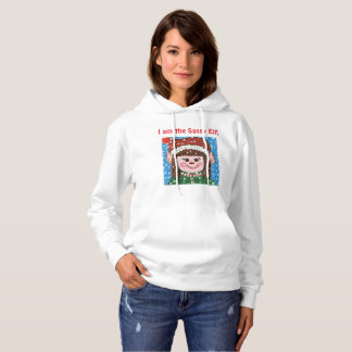 Pull À Capuche Je suis l'Elfe Sassy 1