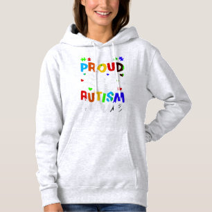 Pull À Capuche Je suis une fière T-shirt Autism Auntie. Autisme