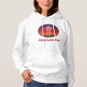 Pull À Capuche Jésus vous aime femmes vêtements chrétiens