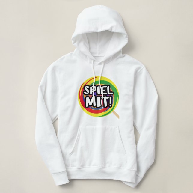 Pull À Capuche Jeu avec moi Kaputzenpulli femmes (Design devant)