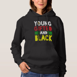 Pull À Capuche Jeune et fierté africaine noire Mois de l'histoire
