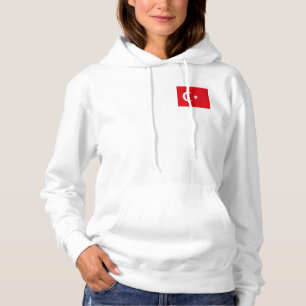 Pull À Capuche Jogger en polaire féminin avec le drapeau de la Tu