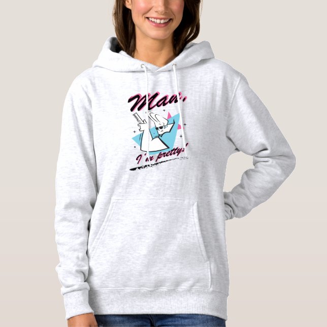 Pull À Capuche Johnny Bravo - Homme Je suis assez Retro Graphic (Devant)