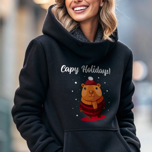 Pull À Capuche Joli capybara drôle (Créateur téléchargé)