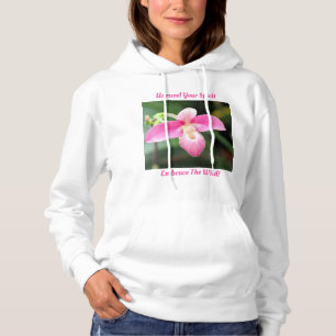 Pull À Capuche Jolie Orchidée rose