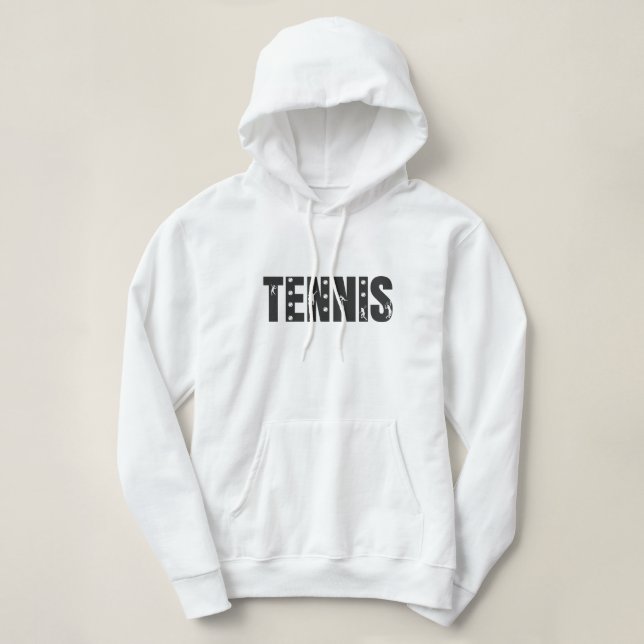Pull À Capuche Joueur de tennis moderne tendance Typographie Cool (Design devant)