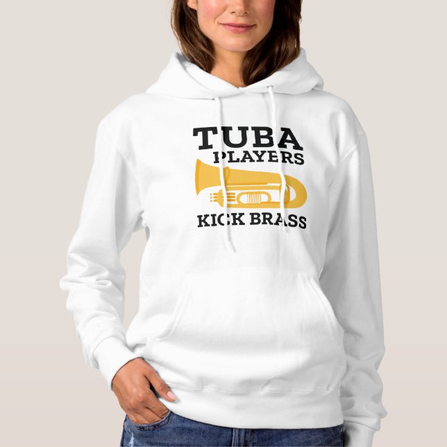 Pull À Capuche Joueurs Tuba en laiton (Devant)