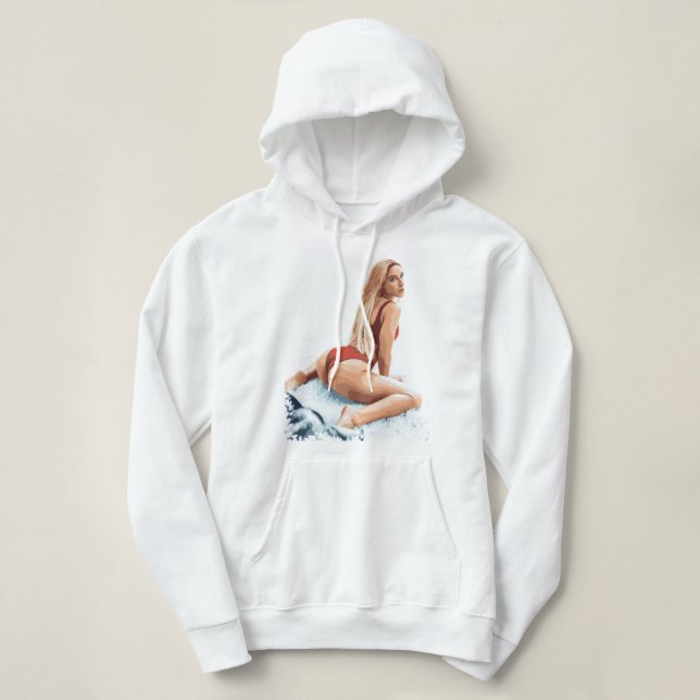 Pull À Capuche Jour Cadeaux Mens Funny Abella Danger Poster Mia K (Design devant)