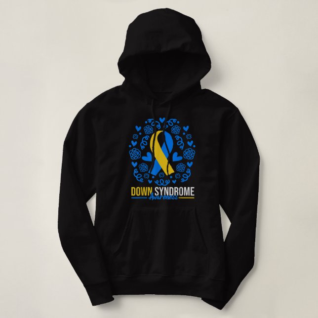 Pull À Capuche Journée mondiale de sensibilisation au syndrome de (Design devant)