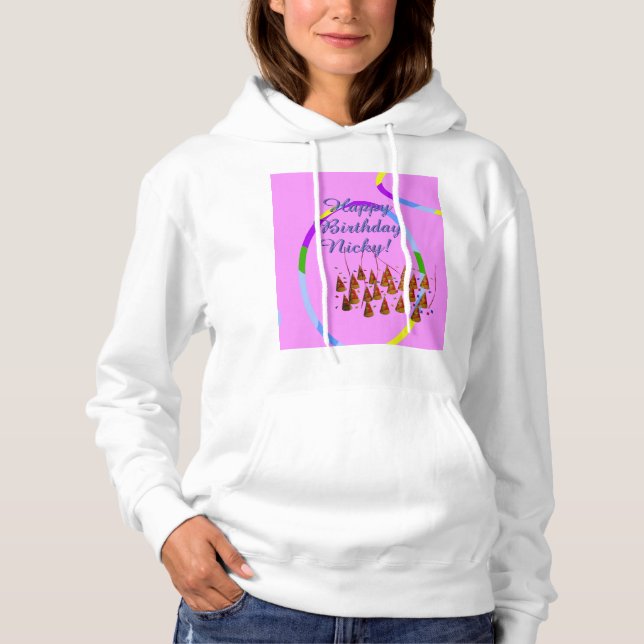 Pull À Capuche Joyeux anniversaire (Devant)