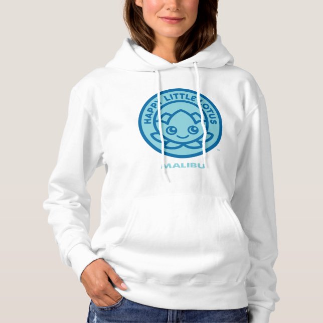 Pull À Capuche Joyeux Petit Lotus, Malibu (Devant)