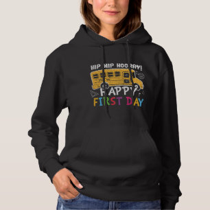 Pull À Capuche Joyeux Premier Jour de Rentrée Scolaire Cadeau pou