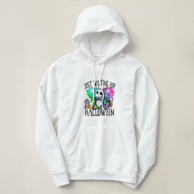 Pull À Capuche juste en attente de gor halloween (Design devant)