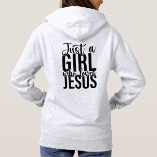 Pull À Capuche Juste une fille qui aime Jésus