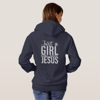Pull À Capuche Juste une fille qui aime Jésus