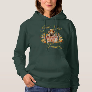 Pull À Capuche "Juste une fille qui aime les Citrouilles"