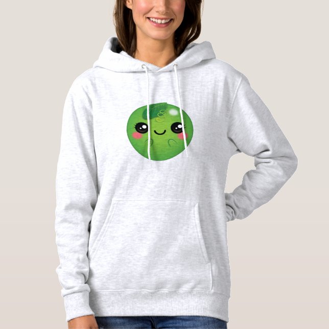Pull À Capuche Kawaii Pea (Devant)