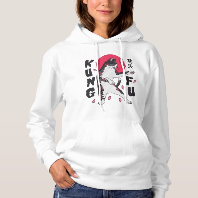 Pull À Capuche Kung Fu Cat (Devant)