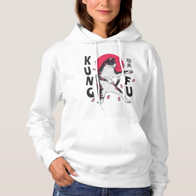 Pull À Capuche Kung Fu Cat (Devant)